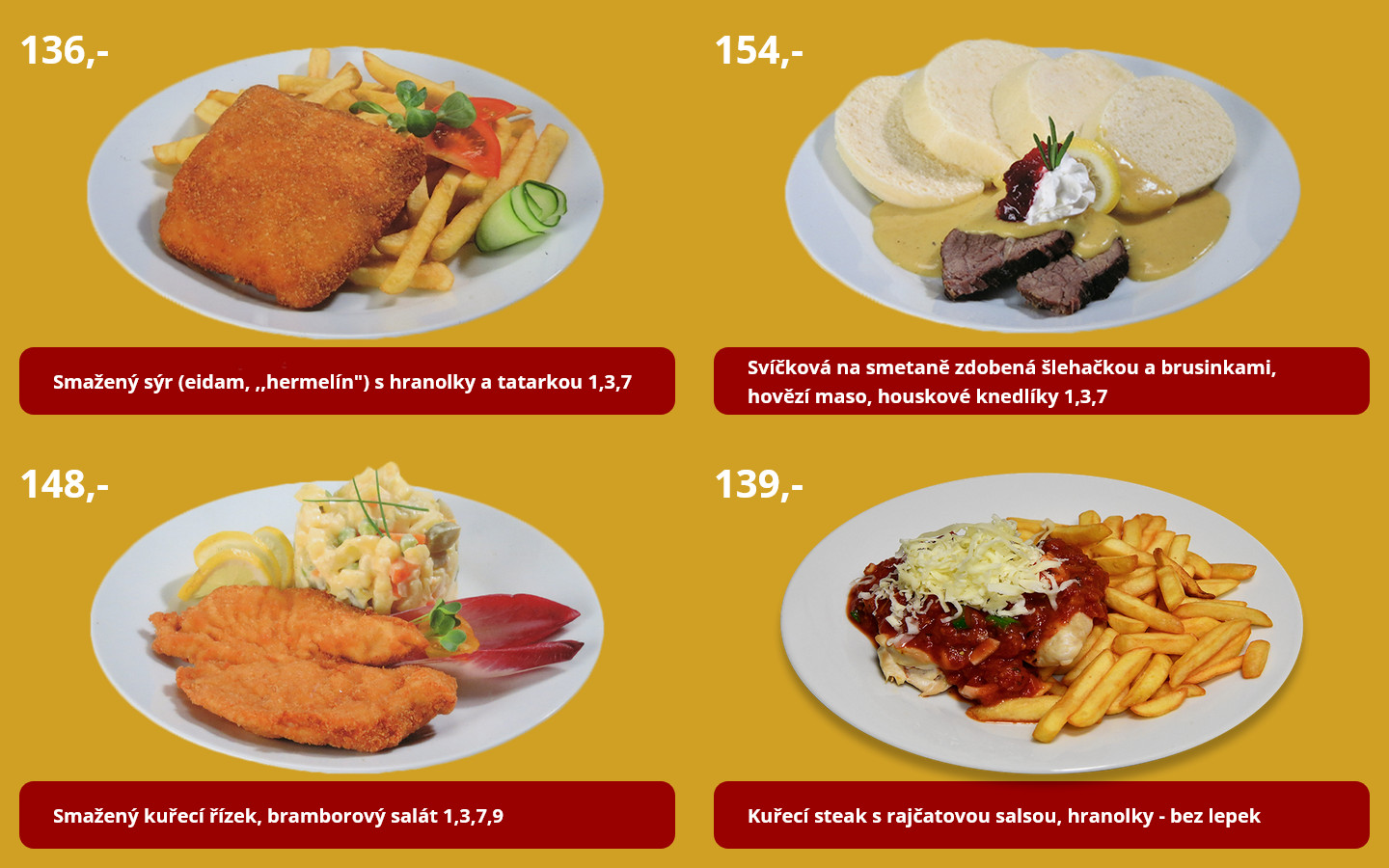 2. Stálé menu